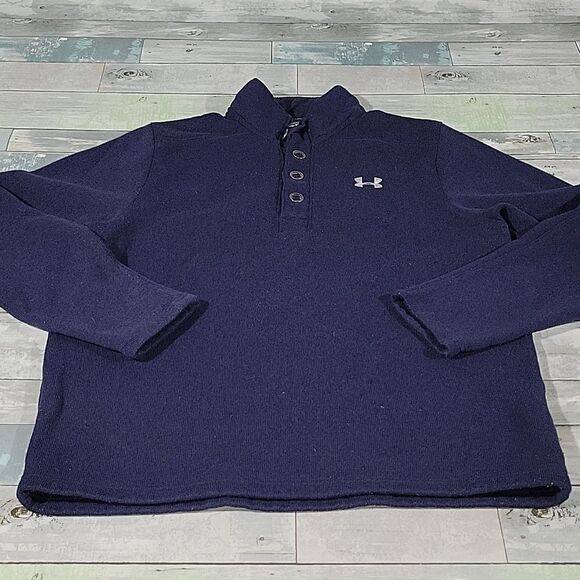 Under Armour Blue Pull Over Loose Fit sz Large - Picture 1 of 6